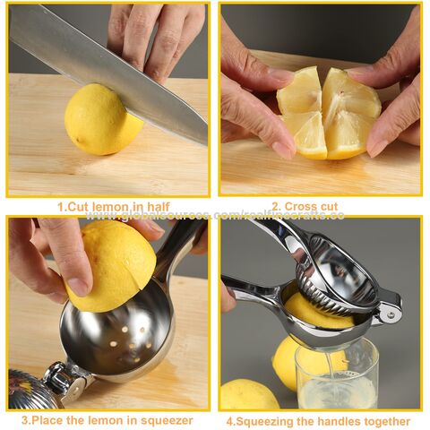 Presse-citron manuel en alliage d'aluminium pour ménage, mini