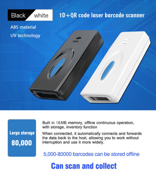 Bluetooth Barcode Scanner – For Inventory, Warehouse, & More