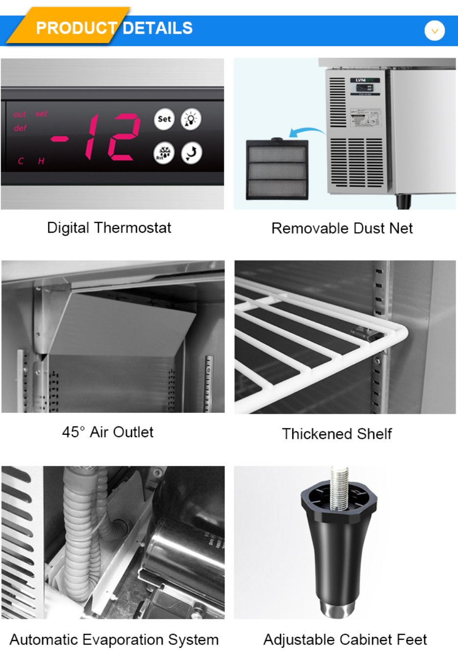 Buy Wholesale China Kitchen Counter Refrigerator Aircooled Frostfree