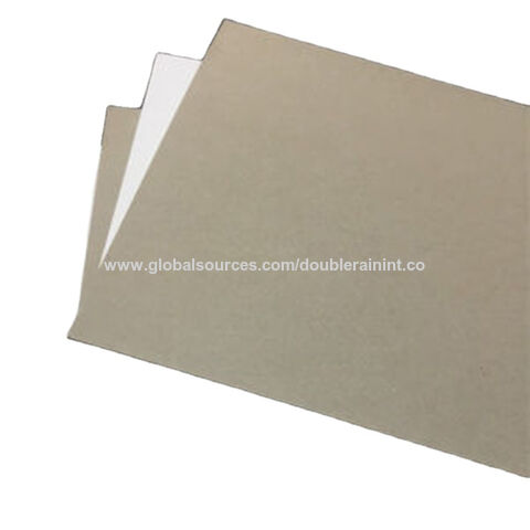 Recycled Pulp 1mm To 2mm Thick Double Sides White Color Duplex Cardboard  Sheets