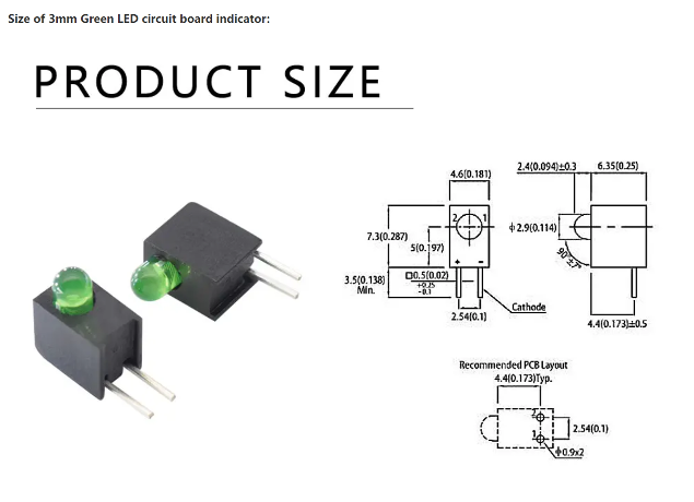Buy Wholesale China 3mm Green Led Single Level Circuit Board Indicator ...