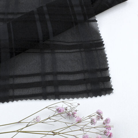 Hoch atmungsaktives und schönes, garngefärbtes Organza-Gewebe aus 100% Viskose-Voile für Mädchenröcke und -kleider