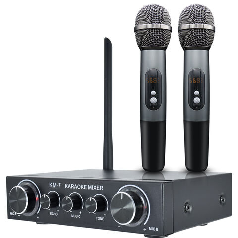 Profesional Microfono Inalambrico Karaoke Musicales General Gris