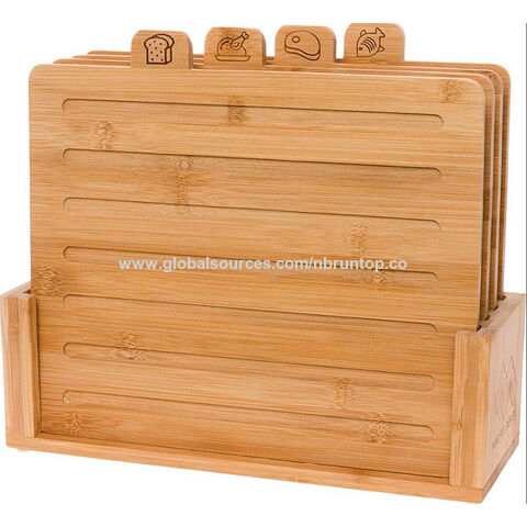 Wooden Chopping Board Set With Stand