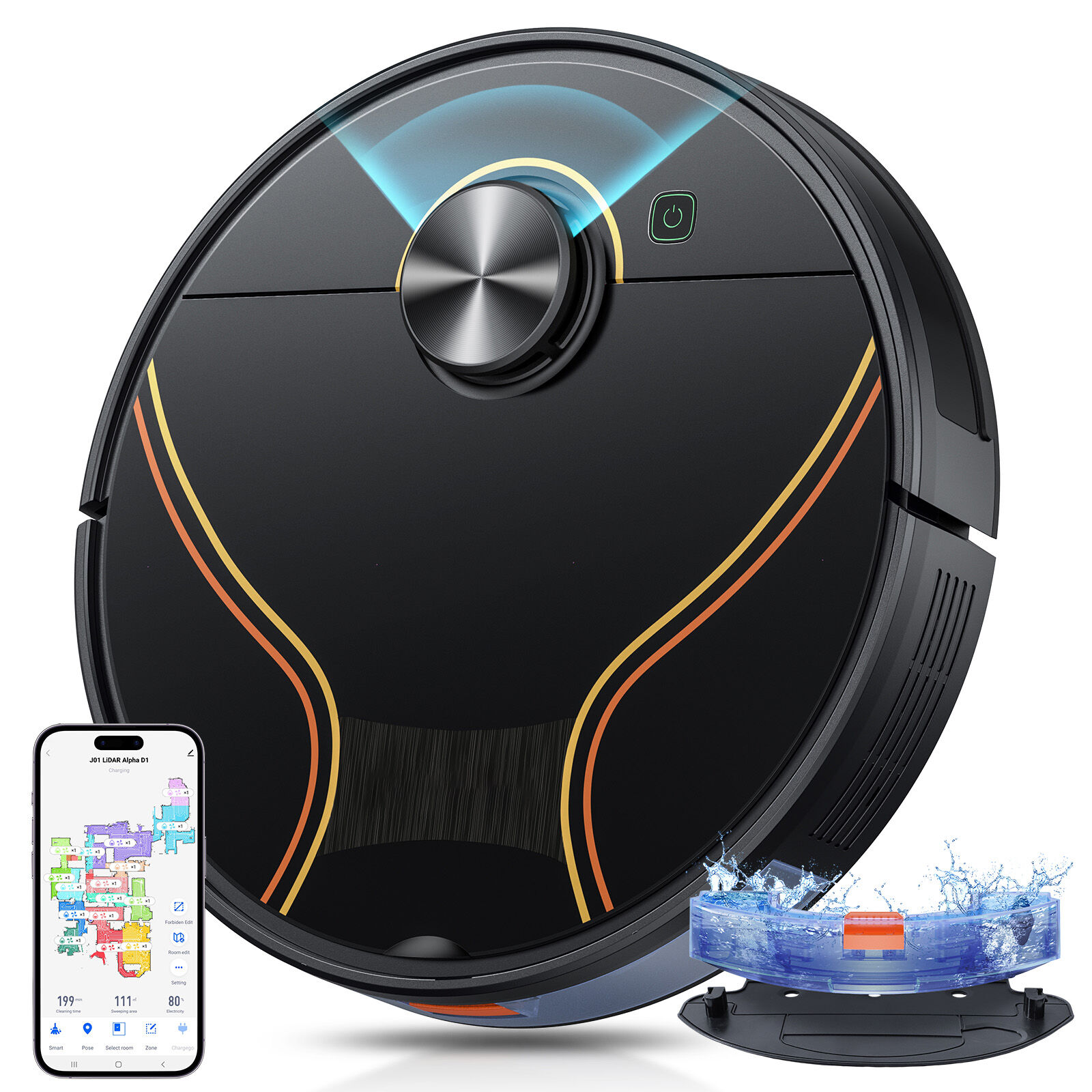 Buy Wholesale China Rainbow Design Lidar Navigation Robot Vacuum