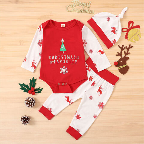 Achetez en gros Vêtements De Noël Bébé à Manches Longues Combinaison  Jumpsui Body De Noël Bébé- Chine et Body De Noël Pour Bébé à 2.33 USD
