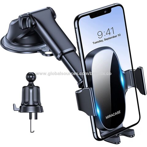 Miracase [Upgraded Version Cup Phone Holder for Car, Universal Adjustable  Long Neck Car Phone Mount Cradle Friendly Compatible with iPhone Samsung