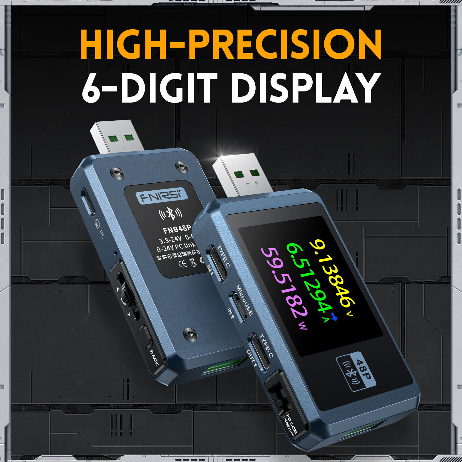 Buy Wholesale China Fnirsi-fnb48p Usb Battery Tester Voltmeter Ammeter ...