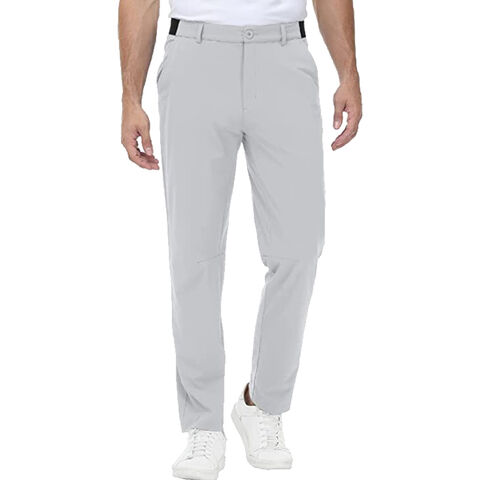 Pantalones de secado rápido para hombres Pantalones elásticos Color sólido  Hombre Secado rápido Transpirable Pierna recta Cintura media suelta