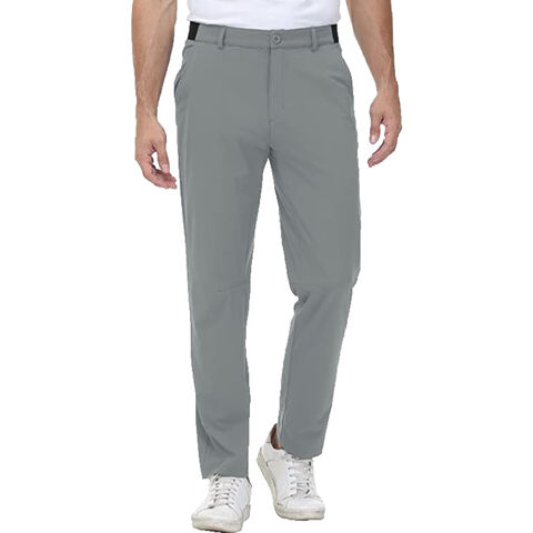 Pantalones de secado rápido para hombres Pantalones elásticos Color sólido  Hombre Secado rápido Transpirable Pierna recta Cintura media suelta