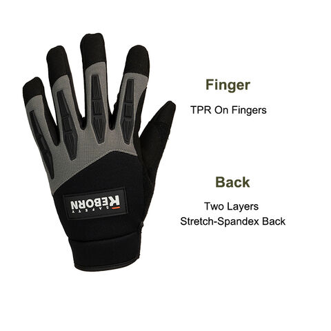 HANDLANDY Work Gloves Mens & Women, Utility Safety Mechanic Work Gloves  Touch Screen, Flexible Breathable Work Gloves (Small, Orange) 