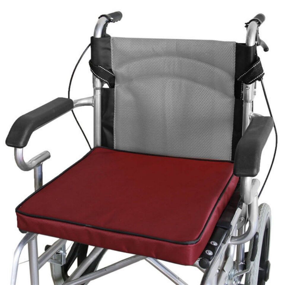 Wheelchair Seat Cushion, Comfort Wheelchair Cushion and Pad, Recliner Red