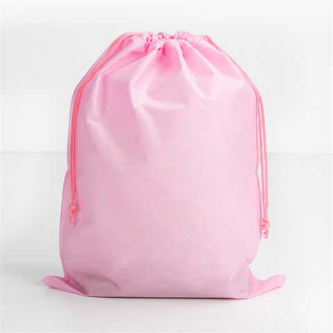 Sac à chaussures non tissé avec logo personnalisé, économique et convivial, sac anti-poussière à cordon