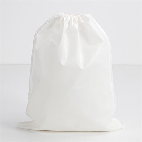 Sac à chaussures non tissé avec logo personnalisé, économique et convivial, sac anti-poussière à cordon