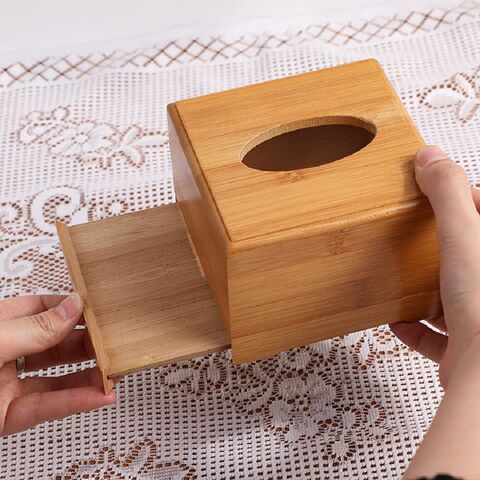 Wooden Tissue Box Table Napkin Holders Bamboo Tissue Paper Organizer Case  Hotel Restaurant Desktop Tissue Box - AliExpress