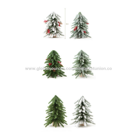 15.7 Tabletop Mini Christmas Tree Set, Ornaments Balls, Bells and Pine  Cones,Best DIY Christmas Decorations, Red