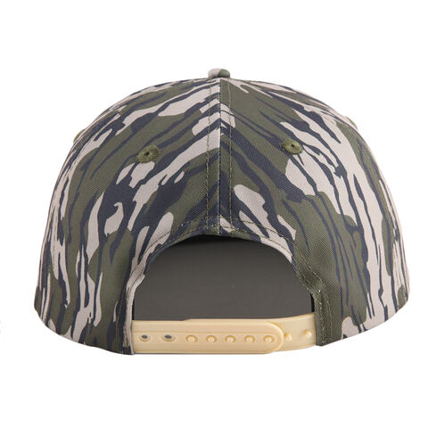5 Panel Jagd Tarnkappe mit Kordel, Unstrukturierte Snapback Caps, Baumwoll Camo, Individuelle Mütze