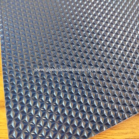 Buy Wholesale China High Quality 2mm Diamond Pyramid Pattern Surface Pvc Plastic  Mat Floor With Non-woven Fabric Backing & Pvc Plastic Mat at USD 8.98