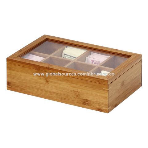 Buy Wholesale China Factory Price Wholesale Cheap Eco-friendly 2 Pack  Bamboo Spice Packet Organizers With 3 Divided Sections For Kitchens,  Restaurant & Box at USD 2.55