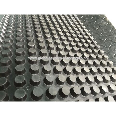 Buy Wholesale China Anti-slip Solid Round Button Rubber Flooring