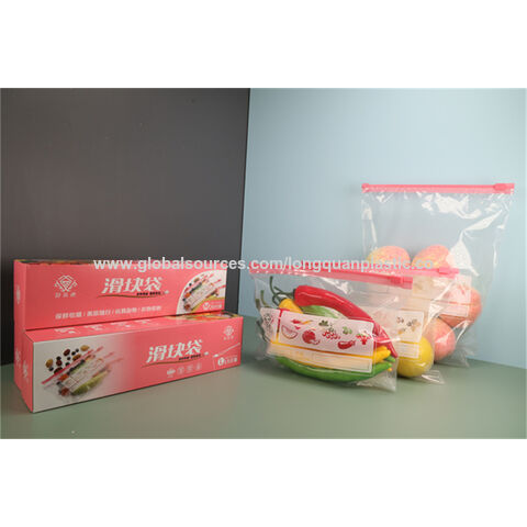 Buy Wholesale China Ldpe Resealable Reusable Slider Storage Bags With  Different Color Slider & Food Packaging Bags at USD 0.5