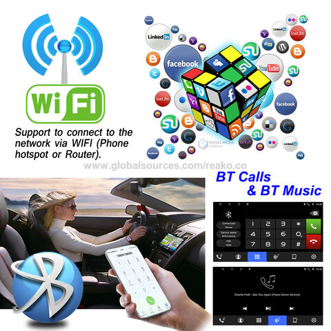 Autoradio multimédia Android, Navigation GPS, écran HD, lecteur