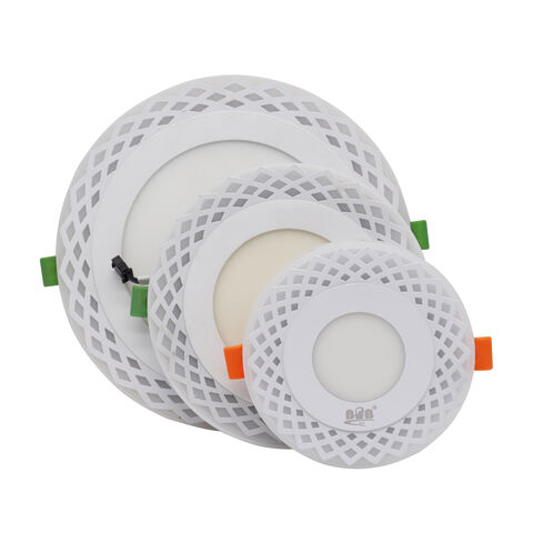 Neues Design 2022 Kundenspezifische OEM ODM gelb weiße runde ultraflache LED-Panel-Leuchte