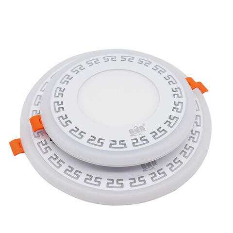 Neues Design 2022 Kundenspezifische OEM ODM gelb weiße runde ultraflache LED-Panel-Leuchte