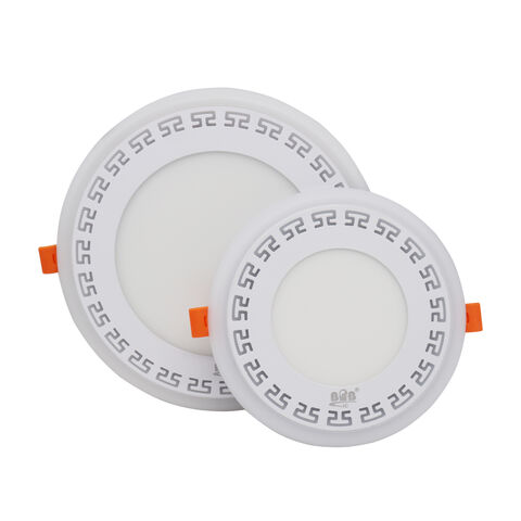 Neues Design 2022 Kundenspezifische OEM ODM gelb weiße runde ultraflache LED-Panel-Leuchte