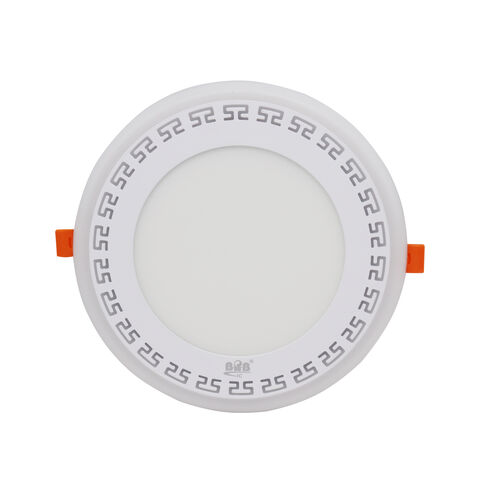 Neues Design 2022 Kundenspezifische OEM ODM gelb weiße runde ultraflache LED-Panel-Leuchte