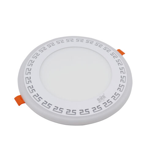 Neues Design 2022 Kundenspezifische OEM ODM gelb weiße runde ultraflache LED-Panel-Leuchte
