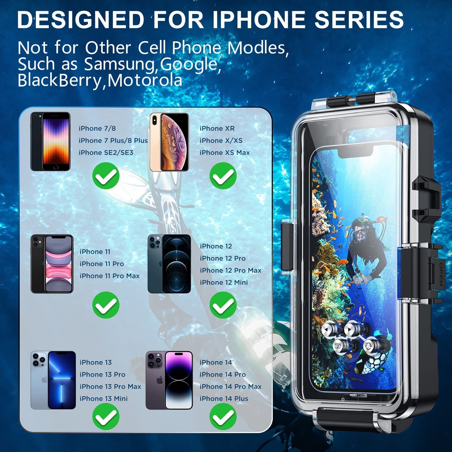 Buy Wholesale China Diving Phone Case Only For Iphone Series,snorkeling