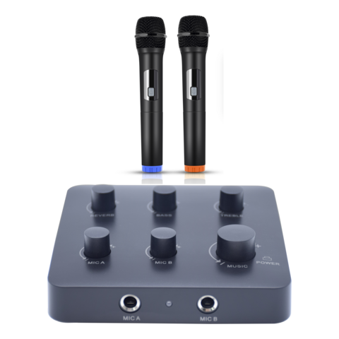  Rybozen Wireless Microphone Karaoke Mixer System