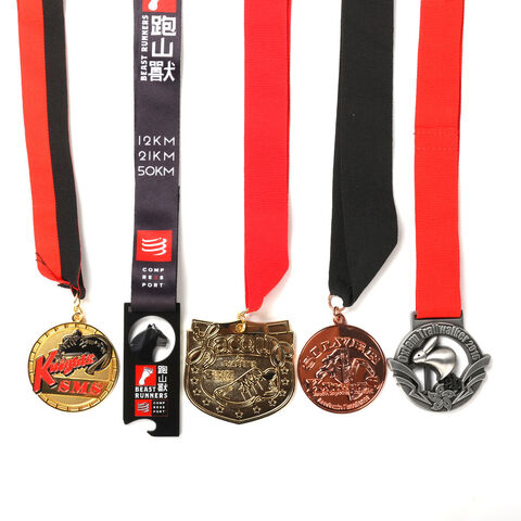 Medallas Realistas Del Premio Campeón De Plata De Bronce Del