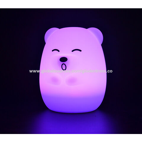 Veilleuse LED rechargeable par USB pour enfants, veilleuse de chambre  d'enfant avec blanc chaud et mode de respiration à 7 couleurs, cadeau de  Noël