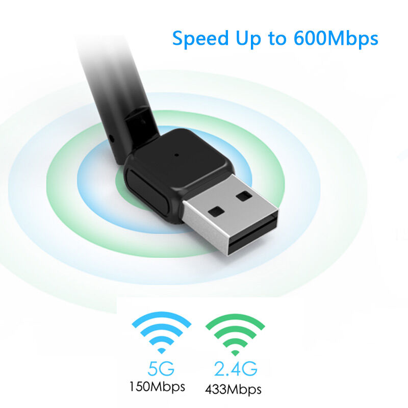 Clé USB Wifi Double Bande 600Mbps (2.4G/150Mbps + 5G/433Mbps