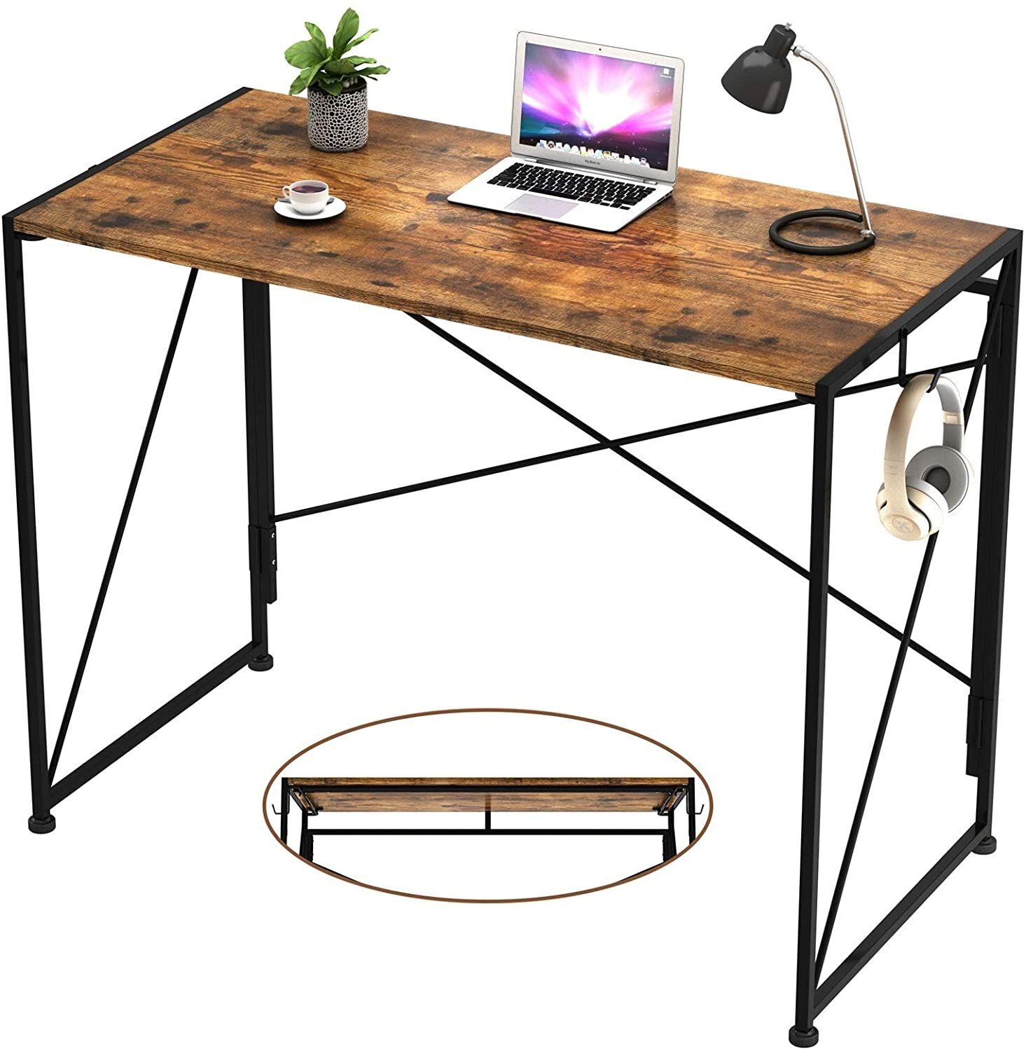 Buy Wholesale China Modern Simple Study Desk Writing Computer Desk Industrial Style Folding