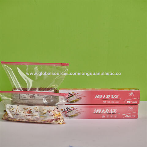 LDPE Food Grade Resealable Eco Friendly Quart Size Ziplock Bag for