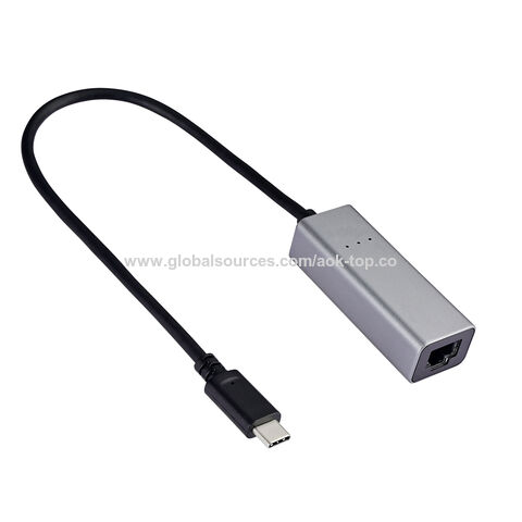 Adaptateur de réseau LAN Ethernet type C USB-C 3.1 à RJ45 Gigabit 10/100 /  1000Mbps Compatible - Cartes réseau interne - Achat & prix