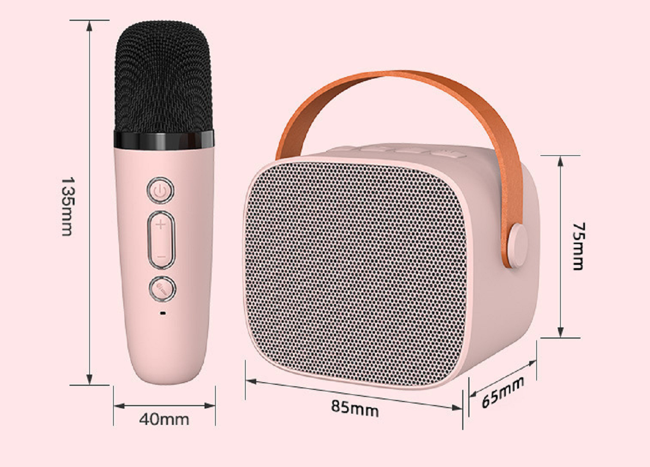 Compre 2023 Mini Máquina De Karaoke Bluetooth Altavoz Y Micrófono