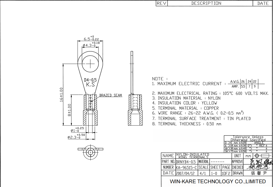 Buy Wholesale China Drnyb40.5 Model Max 600v Automotive Marine Ring