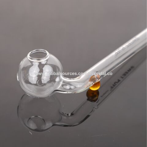 Buy Wholesale China Supply Bent Shape Sweet Puff Glass Pipe Oil