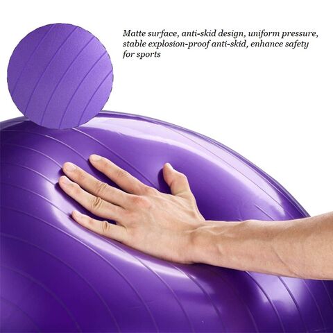 55/65/75/85cm Yoga Ball Anti Burst Exercise Aerobic Fitness Stability  Exercise Balance Yoga Pilates Workout,D 75CM