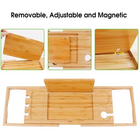 Buy Wholesale China Wholesale Factory Price Cheap Eco-friendly Bamboo Bathtub  Tray, Expandable Bathtub Caddy Tray For Bathroom & Bamboo Bathroom Sheves  at USD 7.85