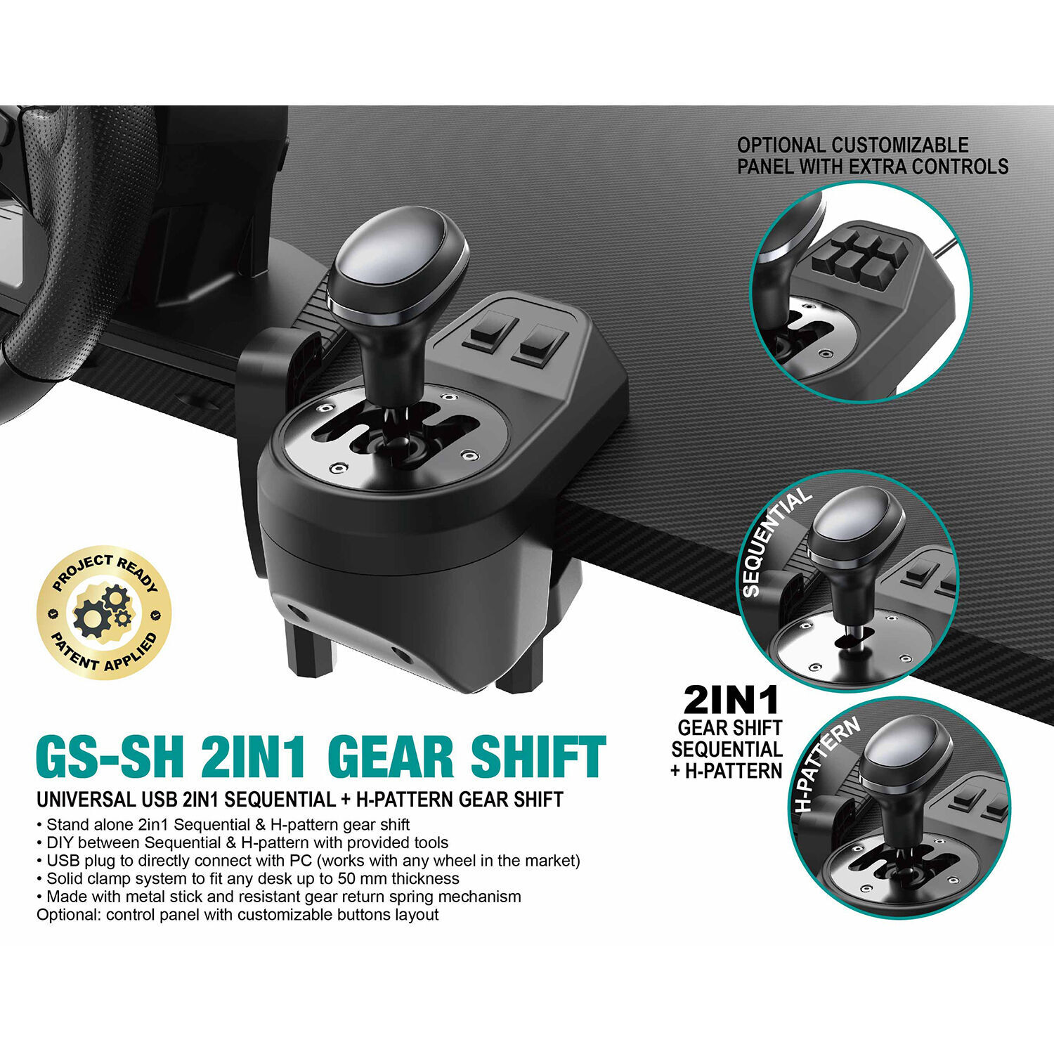 Buy Wholesale China Gaming Steering Wheel With Separate Sequential Gear