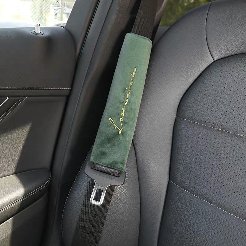Buy Wholesale China Seat Belt Cover Car Safety Belt Cover Custom Logo Velour Shoulder Seatbelt