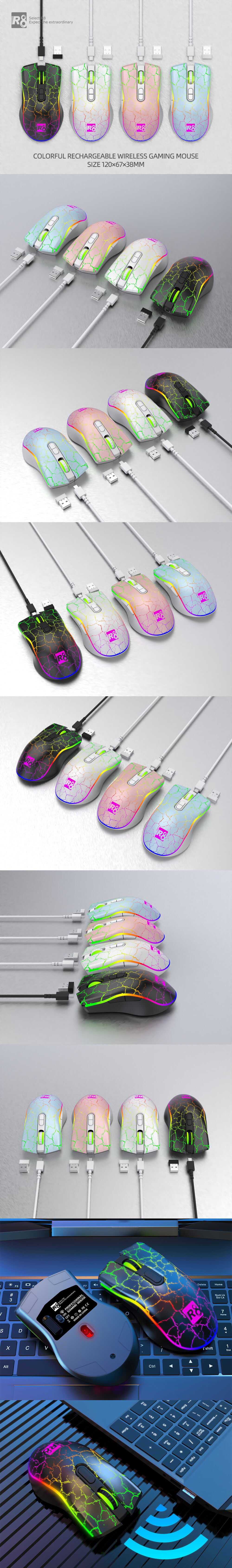 Buy Wholesale China R8 Oem R8 6d Wireless Rechargeable Gaming Mouse ...