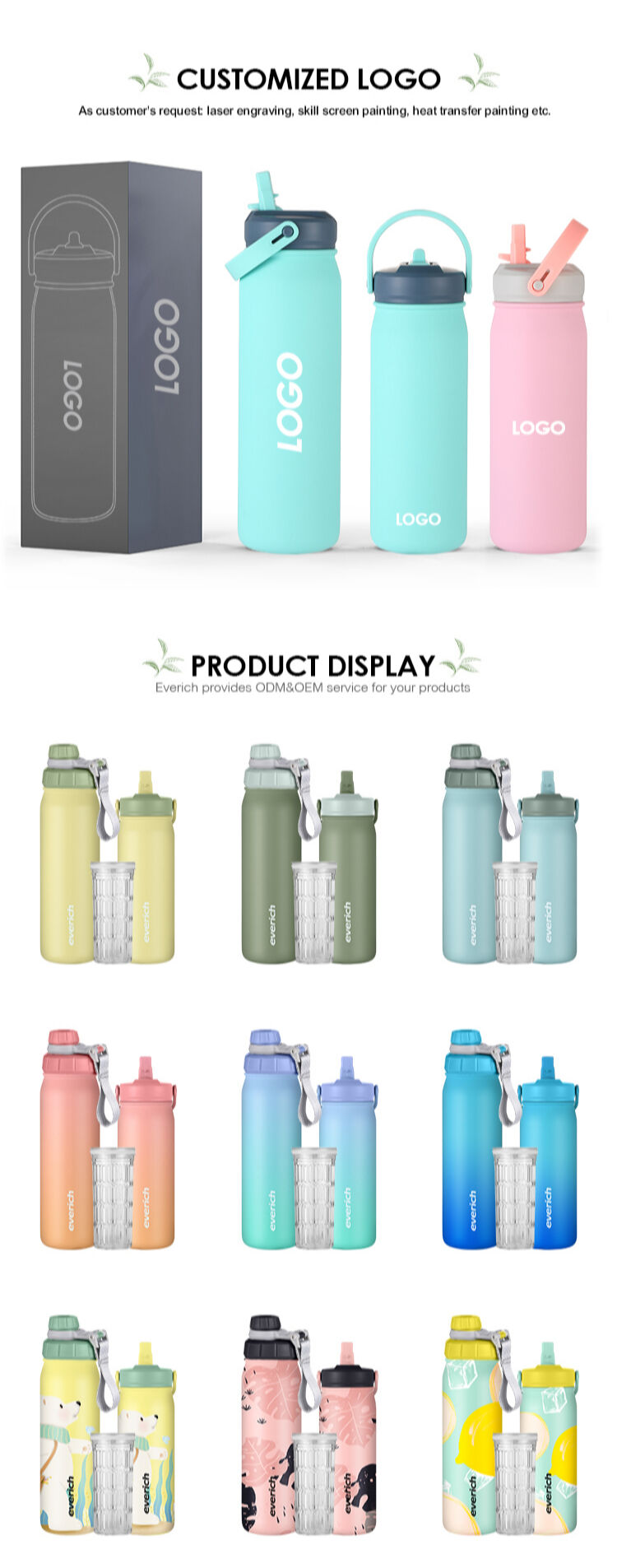 Buy Wholesale China Everich Hotsale Custom Odm Oem Portable Double Wall ...