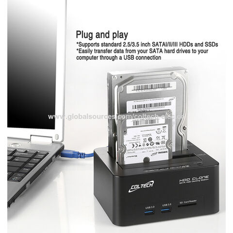 Station d'accueil disque dur SATA 2,5'' / 3,5'' - HDD / SSD 