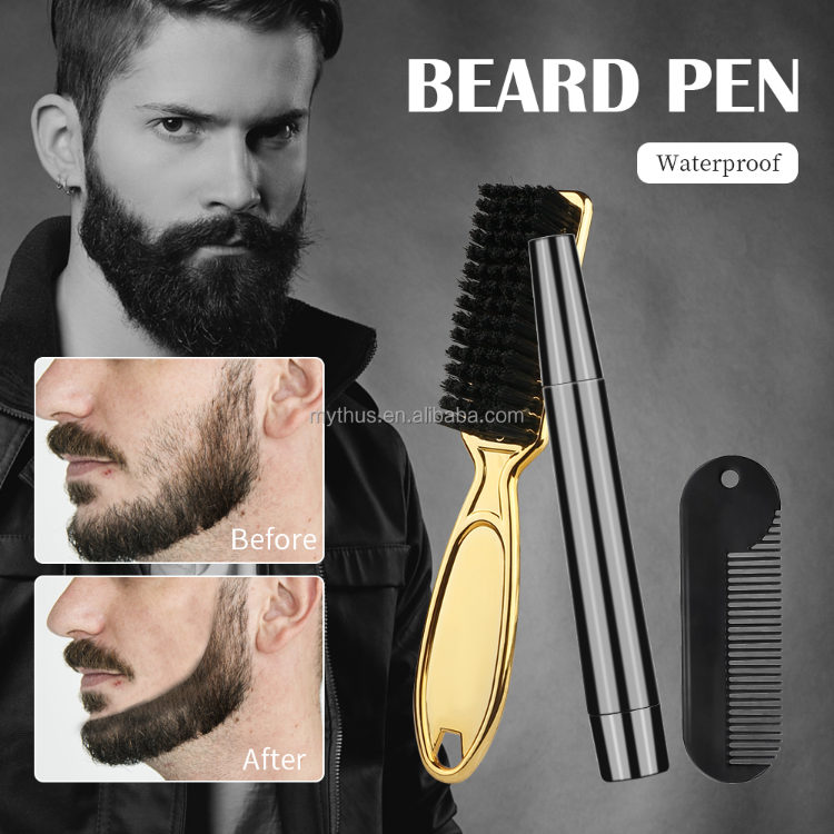 Buy Wholesale China Newest Beard Filling Pen Kit Barber Enhancer Men Beard Eyeline Filling Line